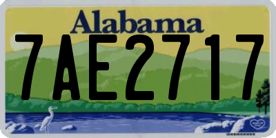 AL license plate 7AE2717