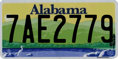 AL license plate 7AE2779