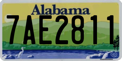 AL license plate 7AE2811