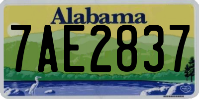 AL license plate 7AE2837