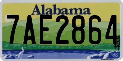AL license plate 7AE2864