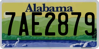 AL license plate 7AE2879