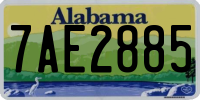 AL license plate 7AE2885