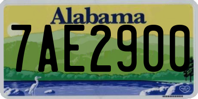 AL license plate 7AE2900