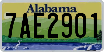 AL license plate 7AE2901