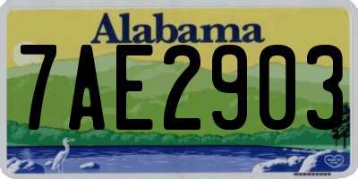 AL license plate 7AE2903