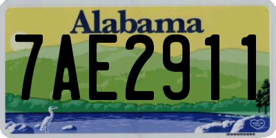 AL license plate 7AE2911