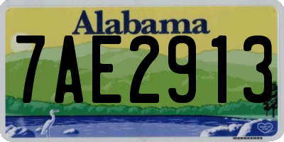 AL license plate 7AE2913