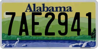 AL license plate 7AE2941