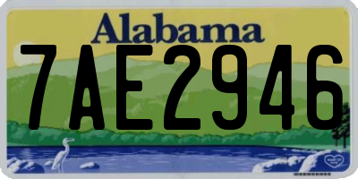 AL license plate 7AE2946