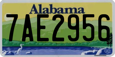 AL license plate 7AE2956