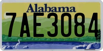 AL license plate 7AE3084