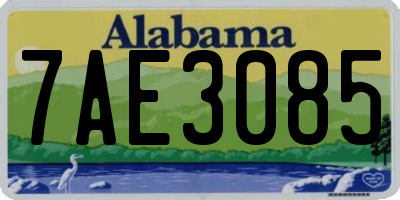 AL license plate 7AE3085