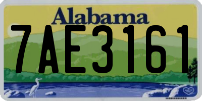 AL license plate 7AE3161