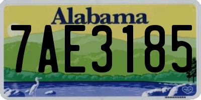 AL license plate 7AE3185