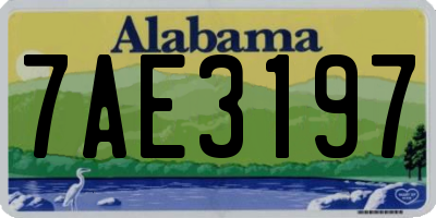 AL license plate 7AE3197