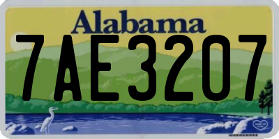 AL license plate 7AE3207