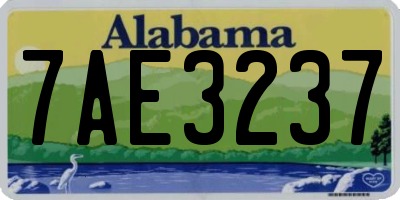 AL license plate 7AE3237