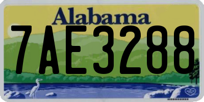 AL license plate 7AE3288