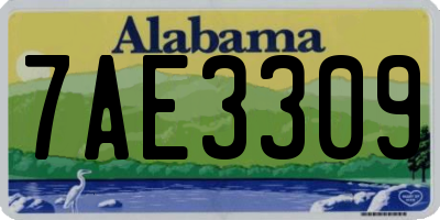 AL license plate 7AE3309