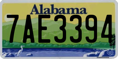 AL license plate 7AE3394