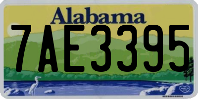 AL license plate 7AE3395