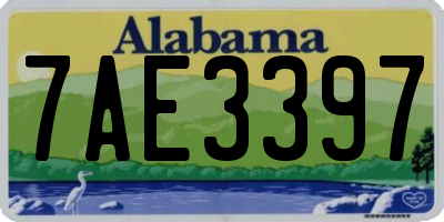 AL license plate 7AE3397