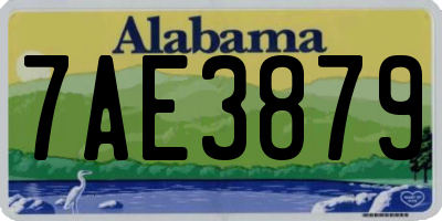 AL license plate 7AE3879