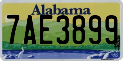 AL license plate 7AE3899