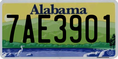 AL license plate 7AE3901