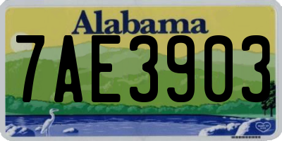 AL license plate 7AE3903