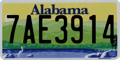 AL license plate 7AE3914