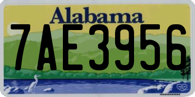 AL license plate 7AE3956
