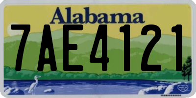 AL license plate 7AE4121