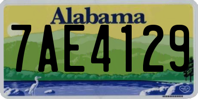 AL license plate 7AE4129