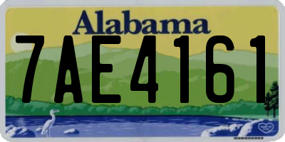 AL license plate 7AE4161