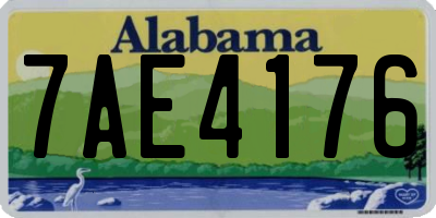 AL license plate 7AE4176