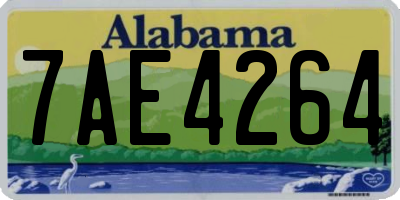 AL license plate 7AE4264