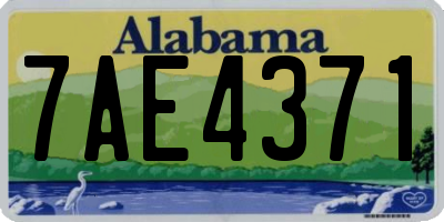 AL license plate 7AE4371