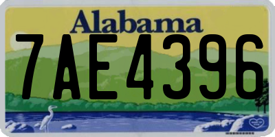 AL license plate 7AE4396