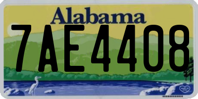 AL license plate 7AE4408