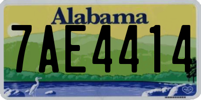 AL license plate 7AE4414