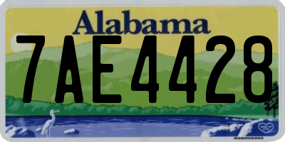 AL license plate 7AE4428