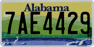 AL license plate 7AE4429