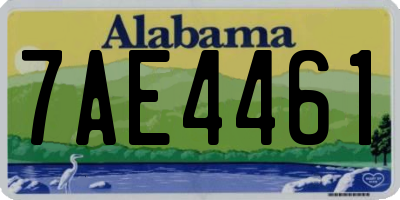 AL license plate 7AE4461
