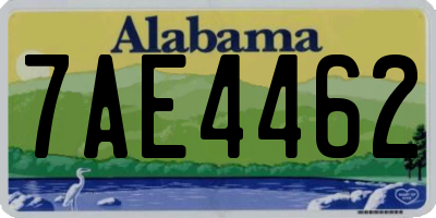 AL license plate 7AE4462