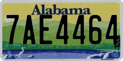 AL license plate 7AE4464