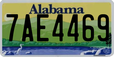 AL license plate 7AE4469