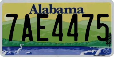 AL license plate 7AE4475