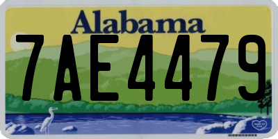 AL license plate 7AE4479